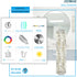 Crystal Bathroom Vanity Lights LED Stainless Steel, Chrome, 18.5-In